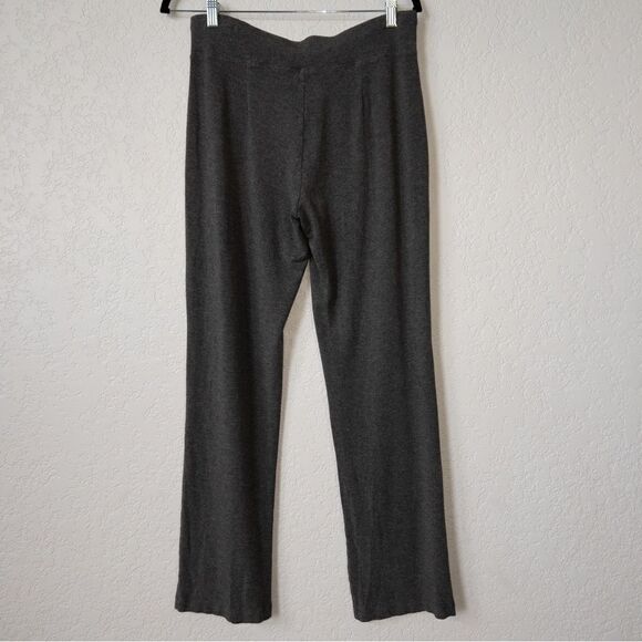 Eileen Fisher Charcoal Gray Italian Yarn Straight York Lounge Pants Size Small - Picture 5 of 7